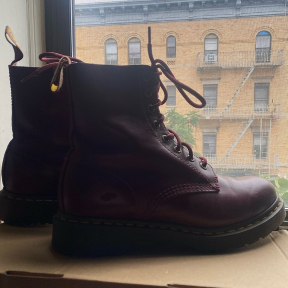 Burgundy docs only worn a few times! - Picture 2 of 5